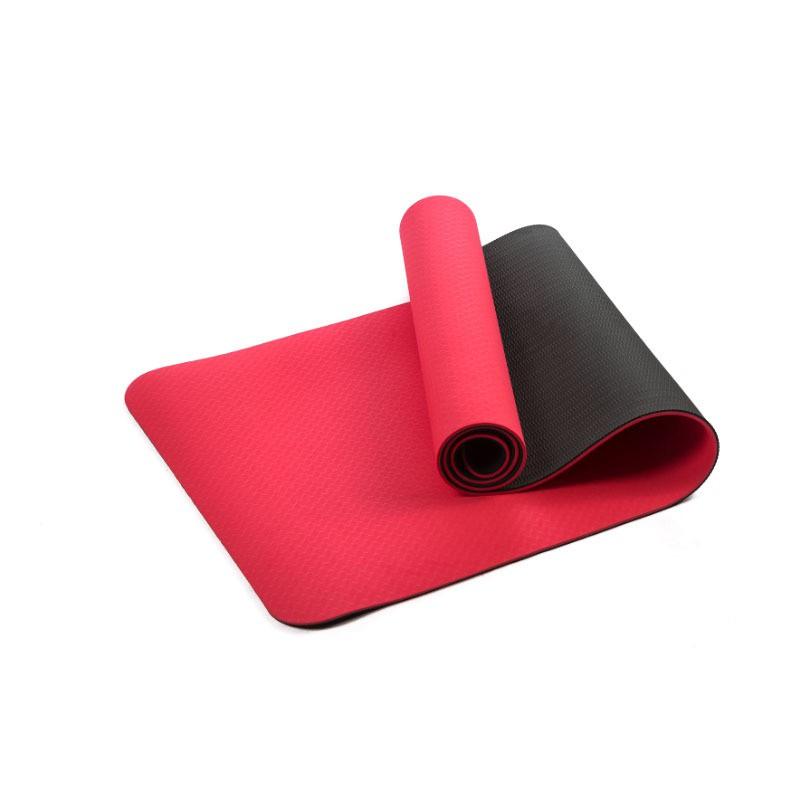 Extra Thick TPE Yoga Mat 6mm Non-Slip Exercise Beginners Women Home Fitness Gym
