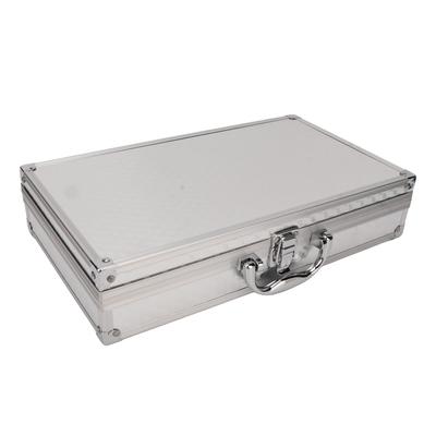 Multifunkčný úložný box s veľkou kapacitou, zapínanie na pracku, hliníkový kufor na náradie