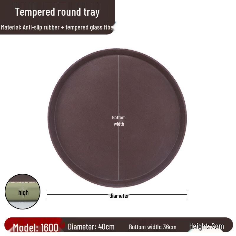 

Commercial Round Plastic Serving Tray