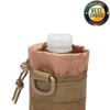 Hunting Water Bottle Pouch Outdoor Molle Kettle Pouch Holder Camping Hiking Cycling Bottle Bag Drawstring Multifunction Bottle