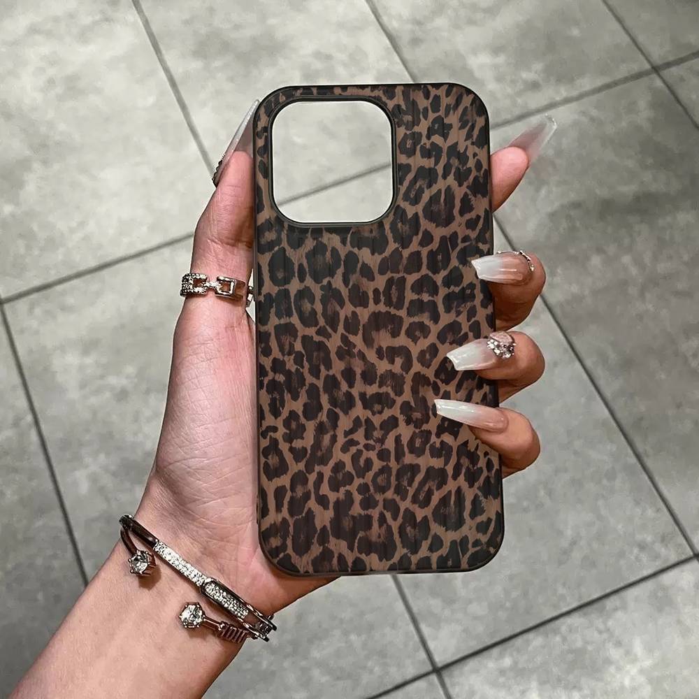 Leopard Cheetah Print For Iphone 17 16 15 14 Plus 13 12 11 Pro Max Pro Luxury Stripe Phone Cases