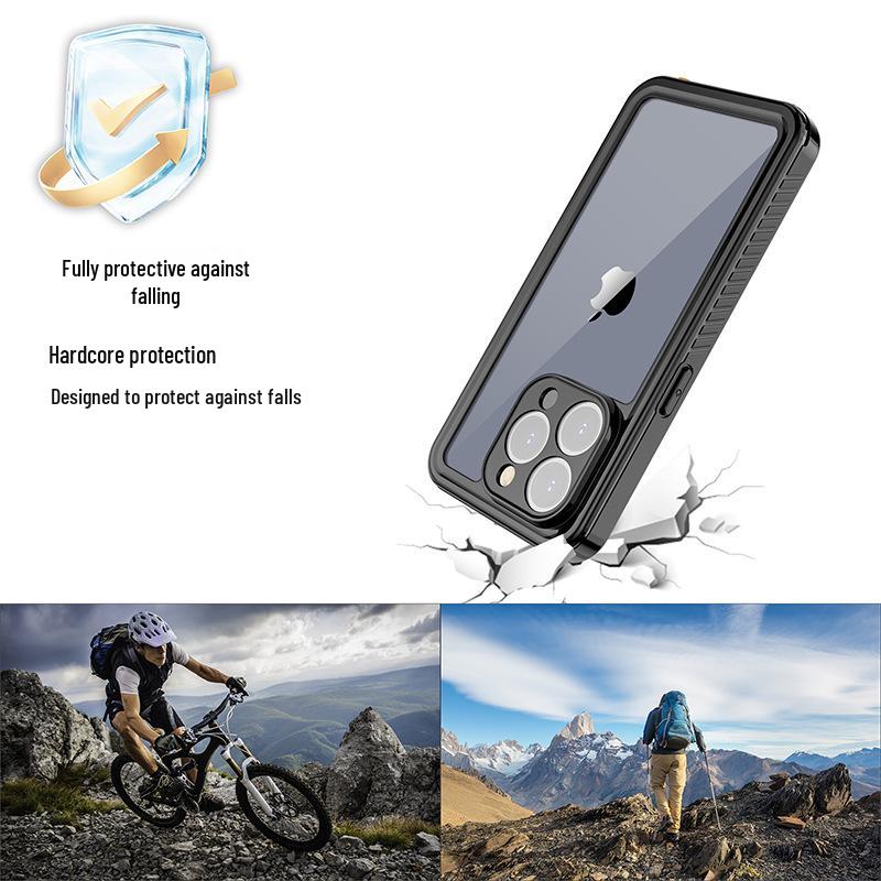 Apple iPhone Waterproof, Drop-Proof Protective Case: Compatible with 13, 14 Pro Max, 15, 16, 17e. For Outdoor Use.