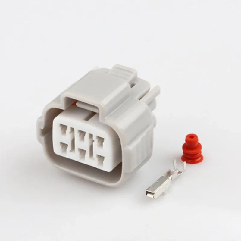 5/10/100sets 6pin Female Waterproof Gray Sumitomo Socket Accelerator Pedal Automotive Connector for Toyota 90980-11663
