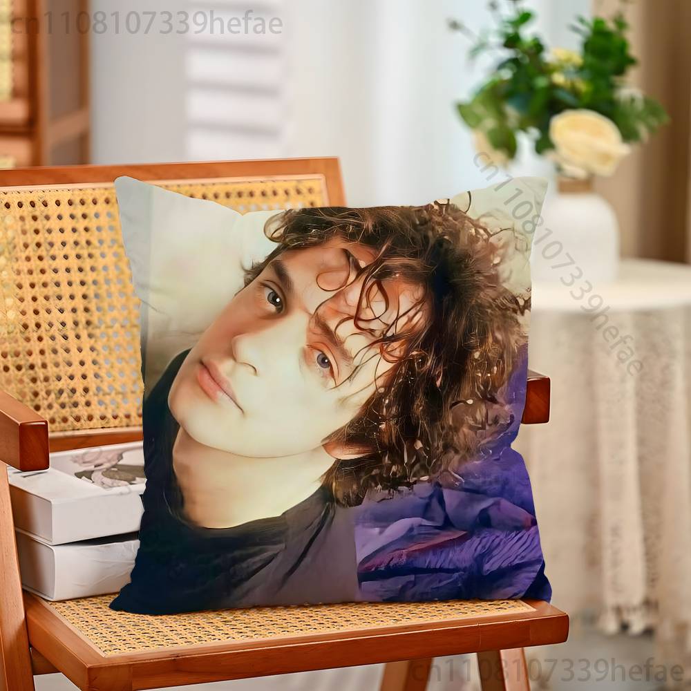 Singer Gustavo CCerati Funny Pillow Case Antidustmite Pillowcase Invisible Zipper Silky Short Plush Sofa Cushion Cover