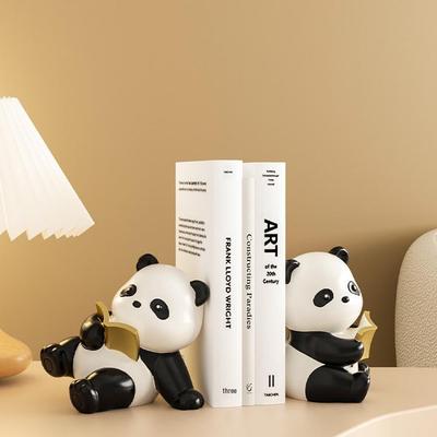 Panda Bookends for Kids' Room & Bookshelf Decoration