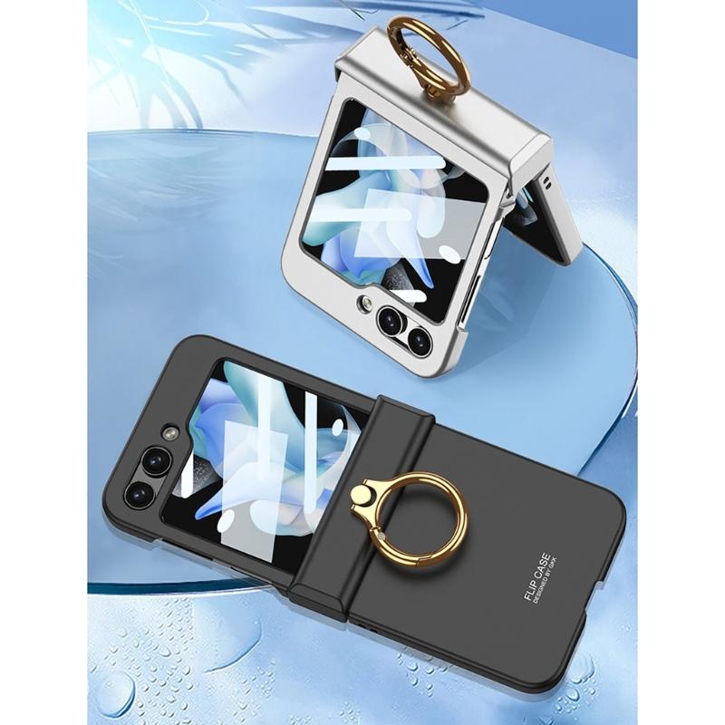 For Z Flip6 Scratch Resistant Smartphone Shell Magnetic Case With Hinge Guard, Full Body Sleeve, Integrated Screen Cover