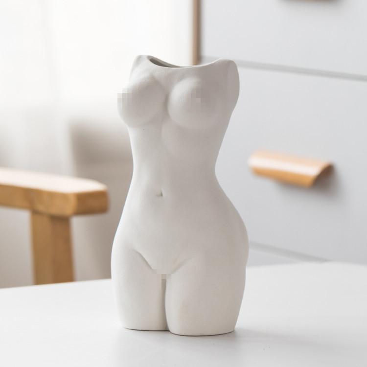 Mini-Körperkunst-Design-Blumentopf, nackte weibliche Skulptur, Blumenvase, kreativer Blumentopf, Pflanzmaschine, Heimgas, moderne Heimdekoration