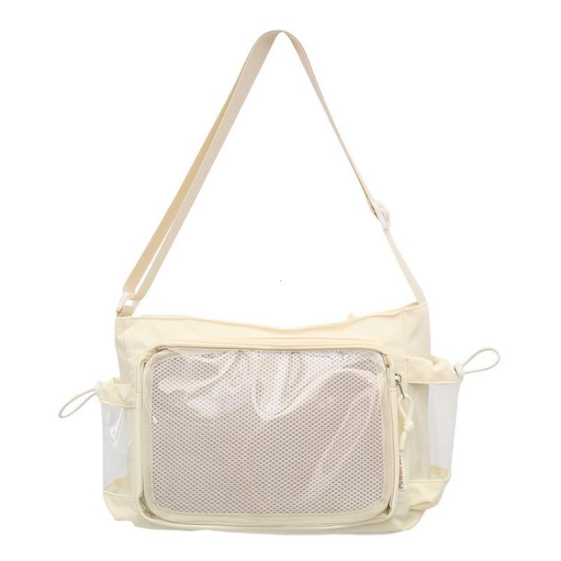 New Harajuku Casual Simple Nylon Shoulder Bag Large Capacity Daily Y2K Commuter Handbag Girl Cute Sweet Ulzzang Ita Bag 2026