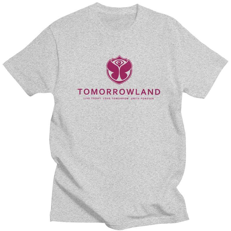 

Custom Tomorrowland Tshirt for Men Short Sleeves T Shirt Cool Belgian Electronic Dance T-shirt Loose Fit 100% Cotton Tee Gift S