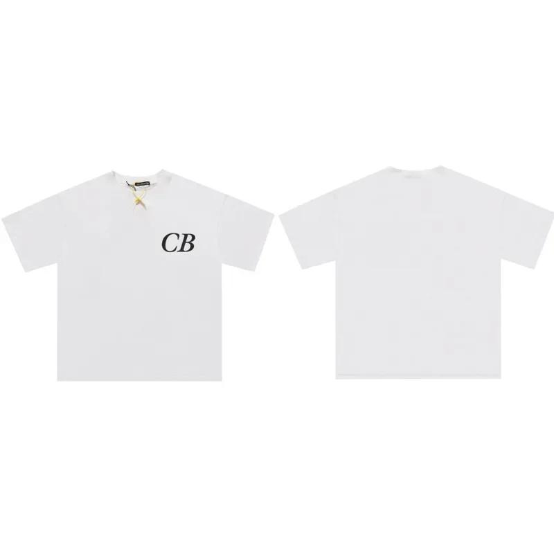 Summer Fashion Heavyweight Retro Men's English Letters 100% Cotton Printed Round Neck High-quality Casual Fitness Street T-shirt