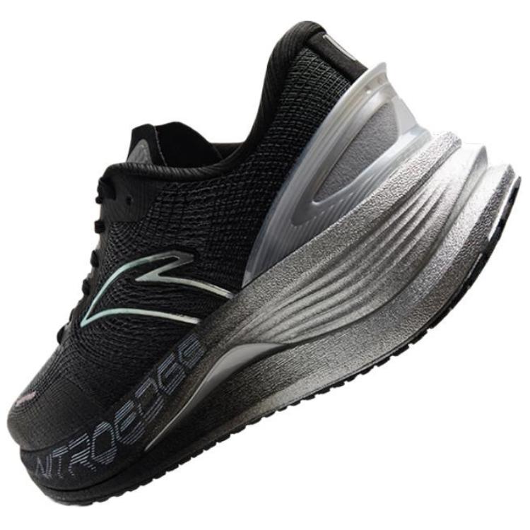 ANTA NITRO EDGE Men Professional Cushioning Running Shoes Black Gray Silver 112435563-6