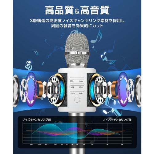 High-Performance Karaoke Microphone [New for 2025, Multi-Function Wireless Microphone] Bluetooth 4.1 with Built-in Speaker, Recording Microphone, Nois