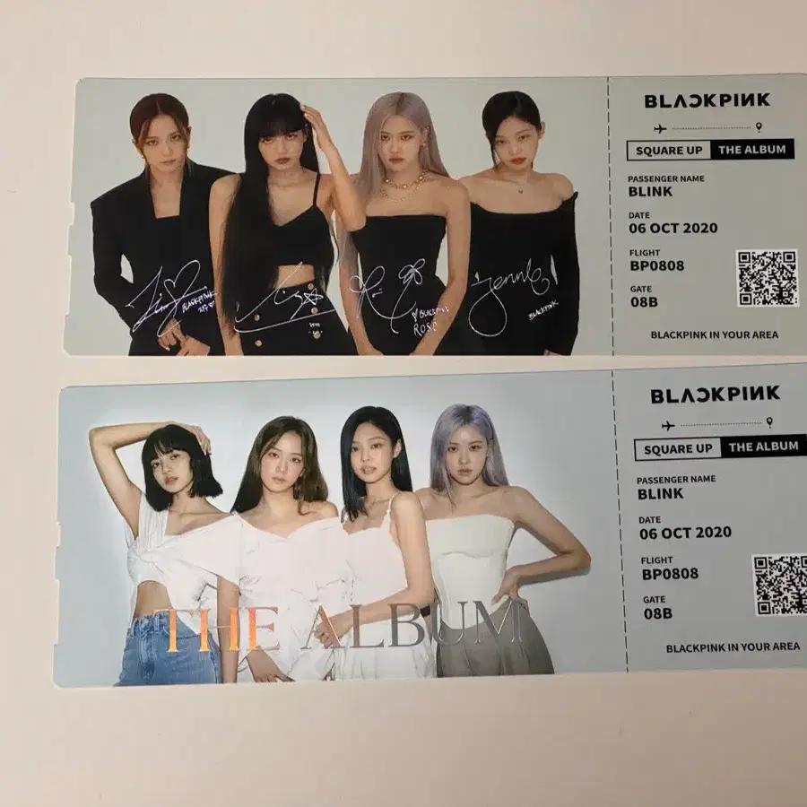 BLACKPINK The Album special gift Bundle of 2 ticket types Used