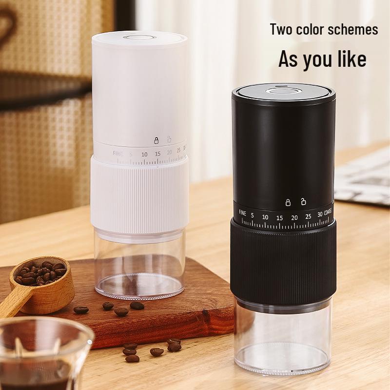 Portable Hand-Crank Electric Coffee Grinder and Maker