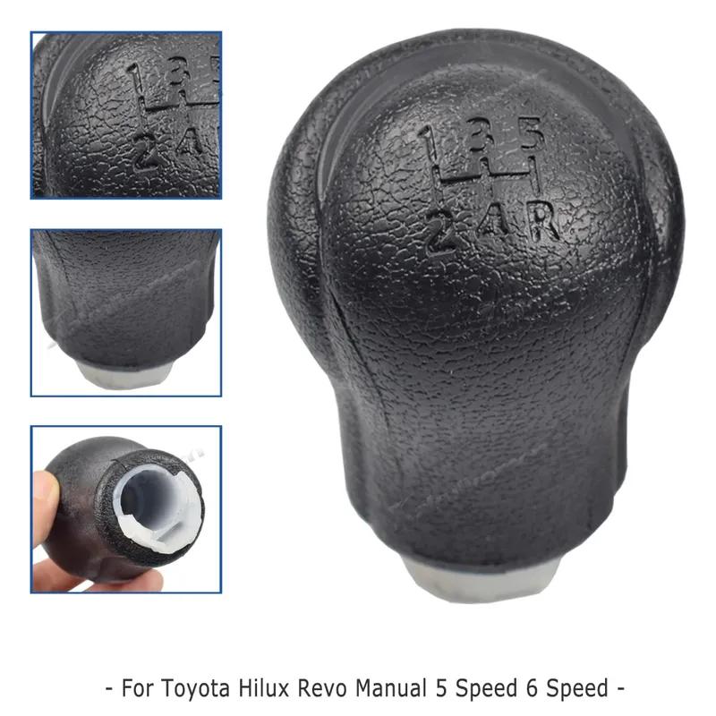 5/6 Speed Manual ABS Gear Shift Knob Head For Toyota Hilux Revo 2016 2017 2018     Car Styling Accessories