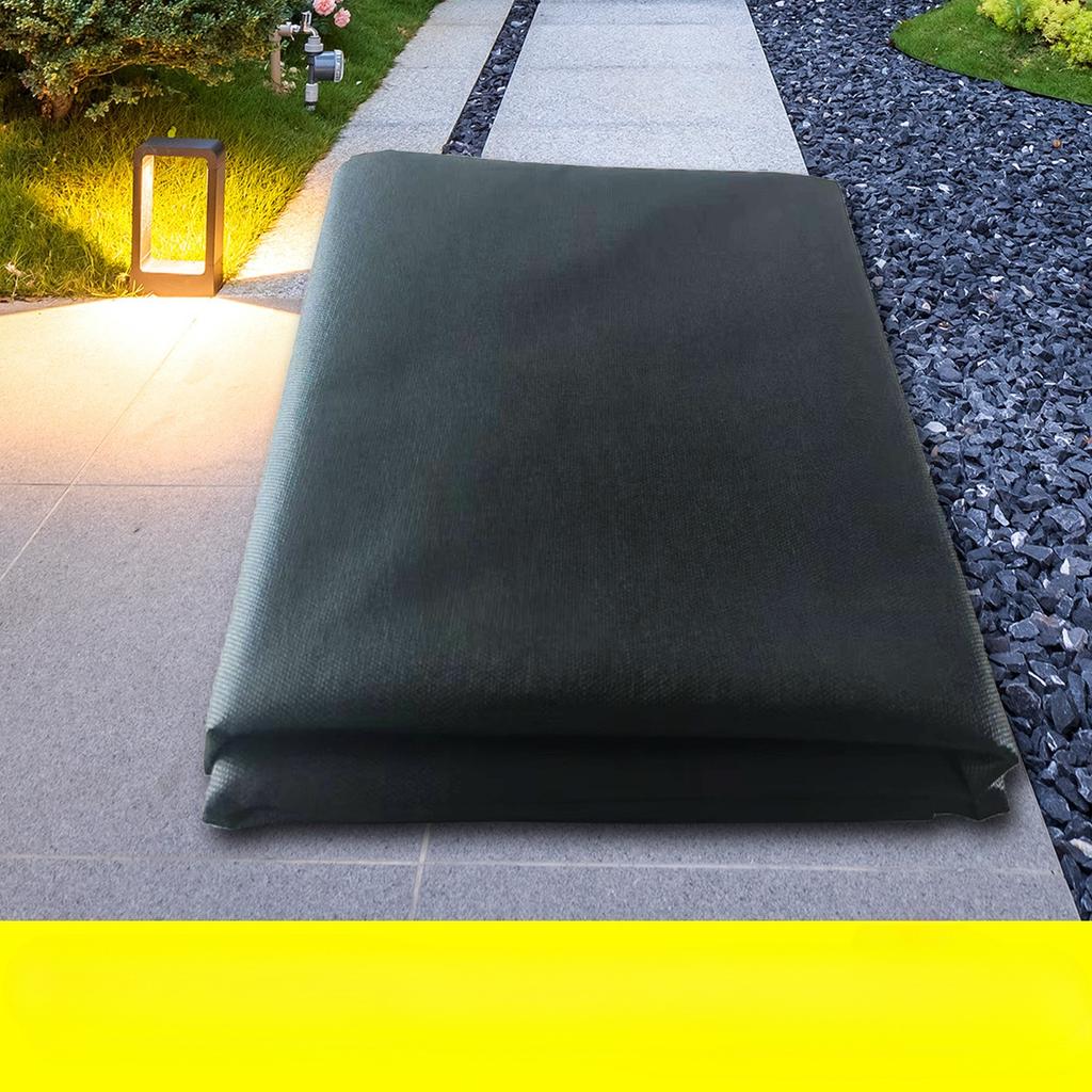 Strapazierfähiges Unkrautschutzgewebe in Grün und Schwarz, Bodendeckermatten zur Unkrautbekämpfung und als Mulchmatte für Gärten, Höfe und Wege