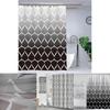 Heavy Duty Waterproof Polyester Bathroom Curtain With Custom Logo Print For Home And Commercial Use