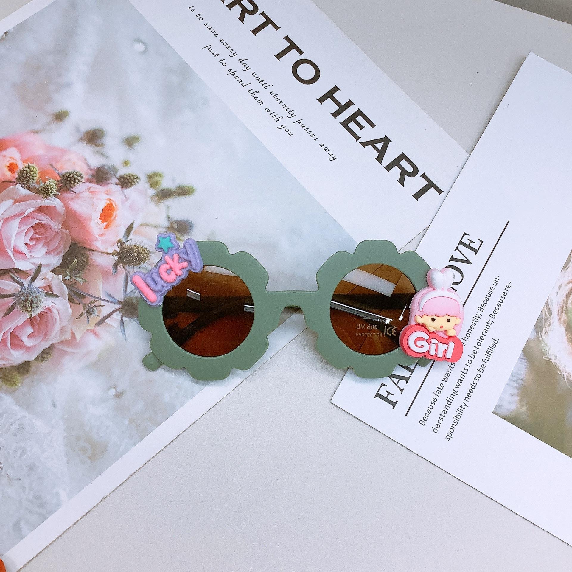 

Мультфильм Милые Детские Солнцезащитные Очки Модные Девочки Детские Солнцезащитные Очки DIY Девочки Действуют Милые Очки Тенденция