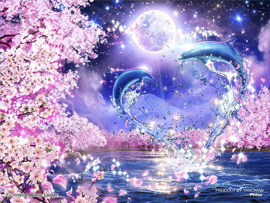 Yanoman 150-Piece Petit Paris Clear Jigsaw Puzzle LASSEN Sakura Eternity (7.6x10.2cm) 2308-60, No Glue, No Frame, Includes Mini Easel and Piece