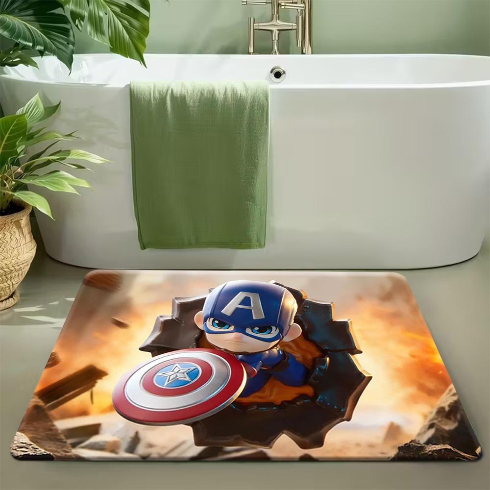 1pc Marvel Deadpool Door Mat Superhero Themed Floor Rug for Home Decor Perfect Gift for Valentine'S Day Birthday Christmas Mot