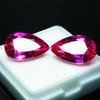 16.2 Ct Natural Tourmaline Gemstone Loose Excellent Pink Pear Cut Pair