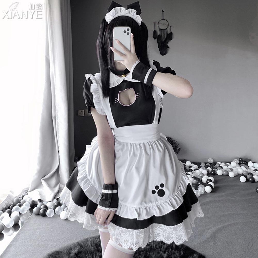 Xianyi Two-dimensional Cute Pussy Girl Maid Outfit Japanese Lolita Uniform Dress Female Cosplay303