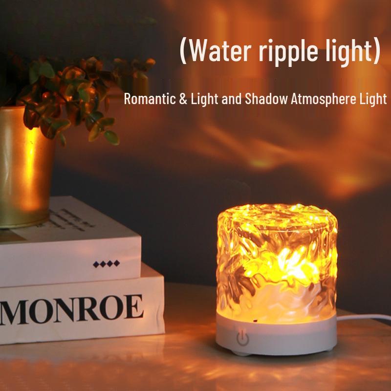 Lampada Proiettore Cielo Stellato Aurora: Luce Notturna Atmosferica con Increspature d'Acqua per un'Atmosfera Romantica.