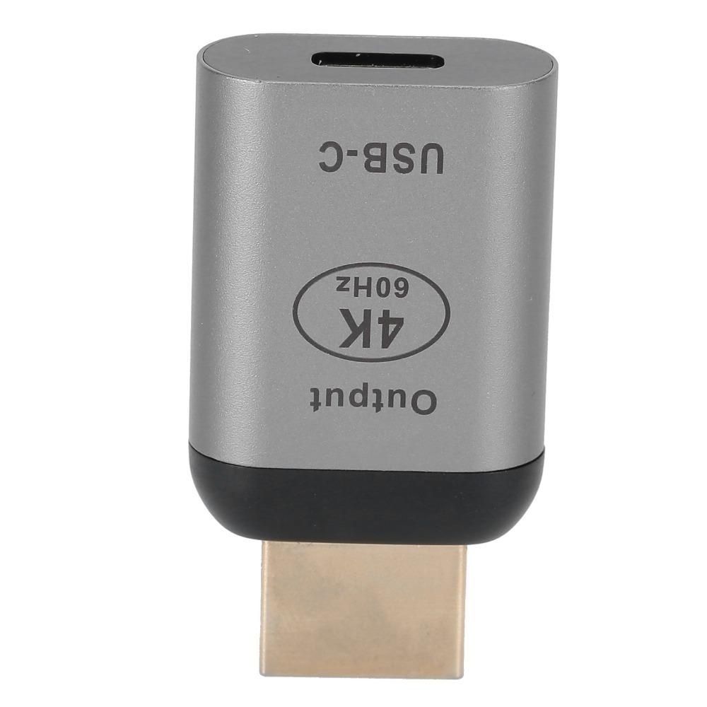 4K 60Hz USB-C samice na HD samec Adaptér Hliníková slitina HD Adaptér Konektor pro OS X