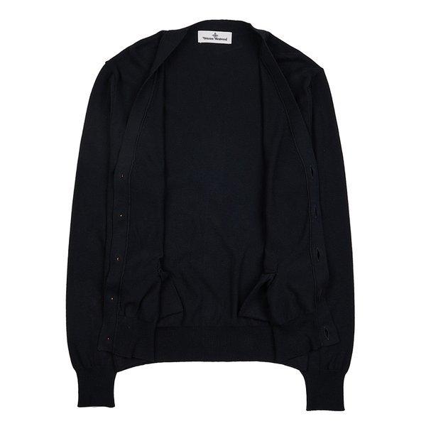 ViVienne WeStwood ViVienne WeStwood Men S Orb Logo V Neck Cardigan 2701000p Y0010 N401