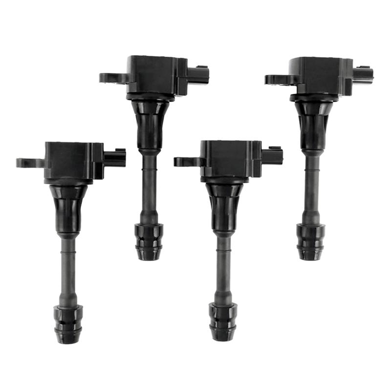 Ignition Coil Replacement Set UF350 4PCS For Nissan Altima Sentra X-Trail L4 2.5L- Models 22448-8H315, 22448-8H310, 22448-8H300 чёрный