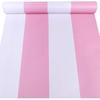 Peel and Stick Vinyl Pink and White Striped Wallpaper Contact Paper Wallpaper Self Adhesive Stripe Shelf Liner Dresser Drawer Cabinets Liner