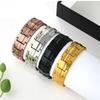 Bracciale Magnetico Vintage con Fibbia per Orologio: Design Retro a Tre File Regolabile per Coppie