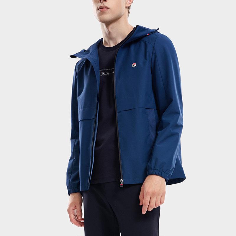 Fila Solid Woven Jacket Men Jackets Indigo F11M331702F-DB