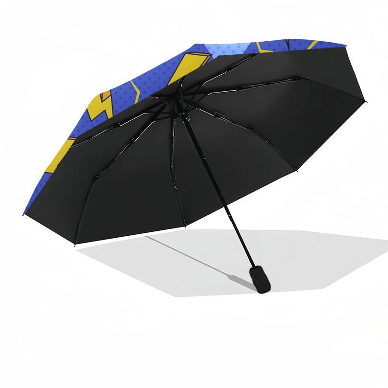 1pc Lightning bolts pattern Umbrella with Plastic Handle,Suitable for All Seasons Umbrellaptys26059