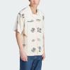 Adidas Originals Trefoil Enjoy Resort Cartoon Print Sports Short Sleeve Shirt Men Tops Wonderful-White IT8179