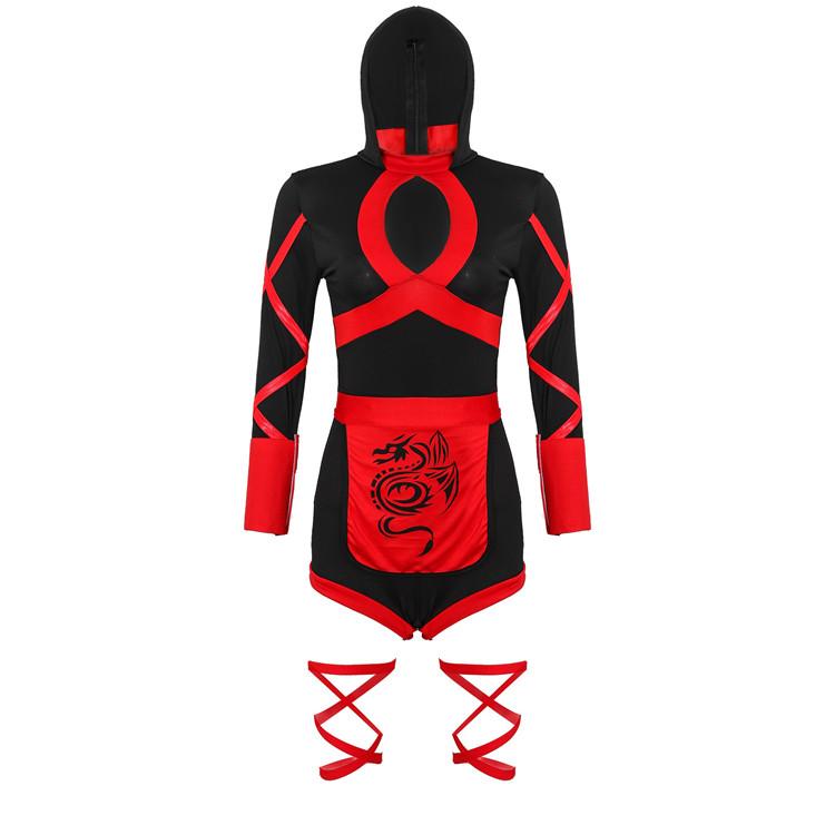 Hot Women Adult Sexy Ninja Costume Anime Dragon Samurai Ninja Cosplay Jumpsuit Uniform Sexy Suit