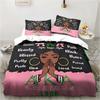 3D Print Alpha Sorority Kappa Alpha AKA Bedding Set Single Twin Full Queen King Size Bed Set Aldult Kid Bedroom