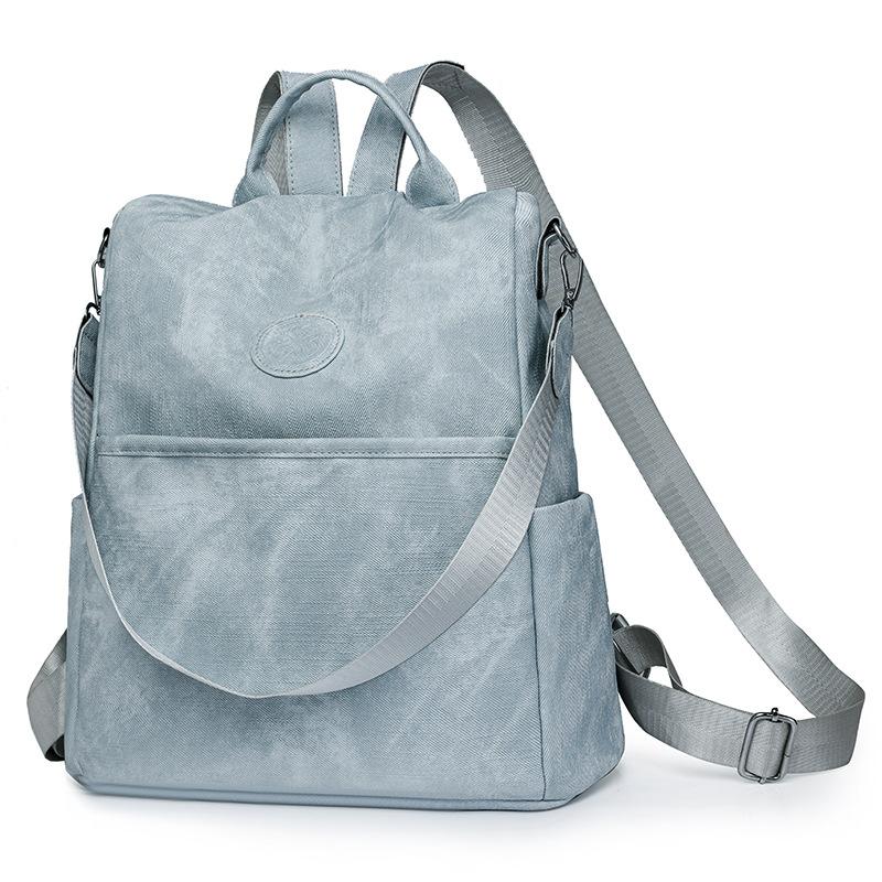 

Рюкзак Жіночий Модний Міський Простий Рюкзак Великої Місткості Студентський Шкільний озеро синього кольору