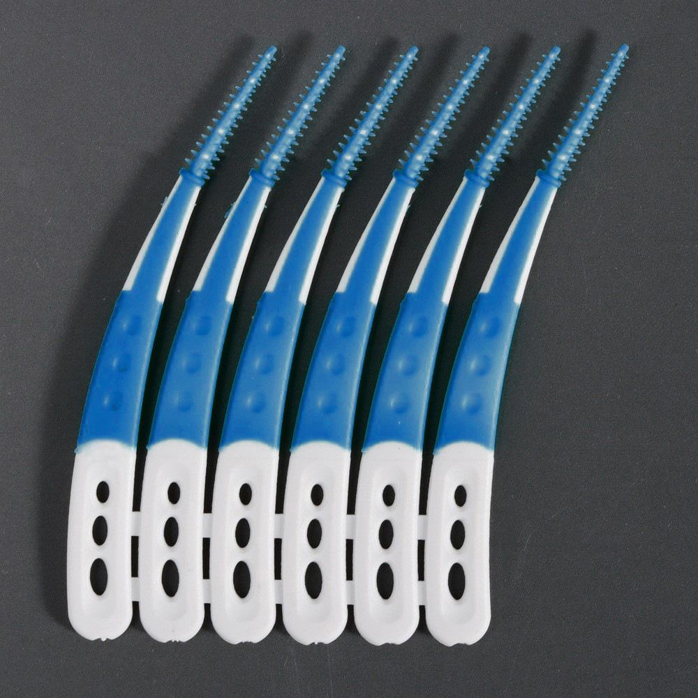 12/60PCS Fawnmum IL-Shape Interdental Brush Wire Orthodontic Interdental Brush Orthodontic Toothbrush Soft Bristle Oral Care