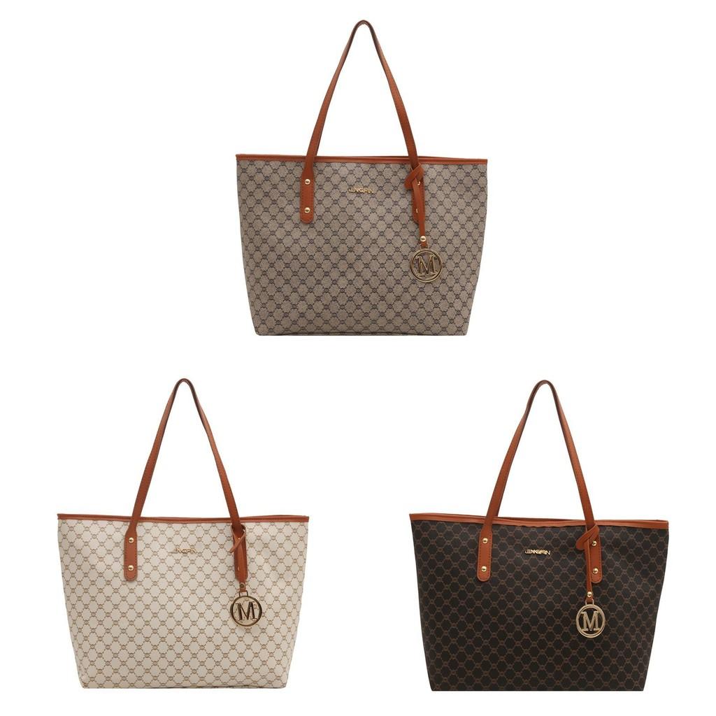 Handbag Checkered Pattern Large Capacity Single Shoulder Underarm Fashion Bag