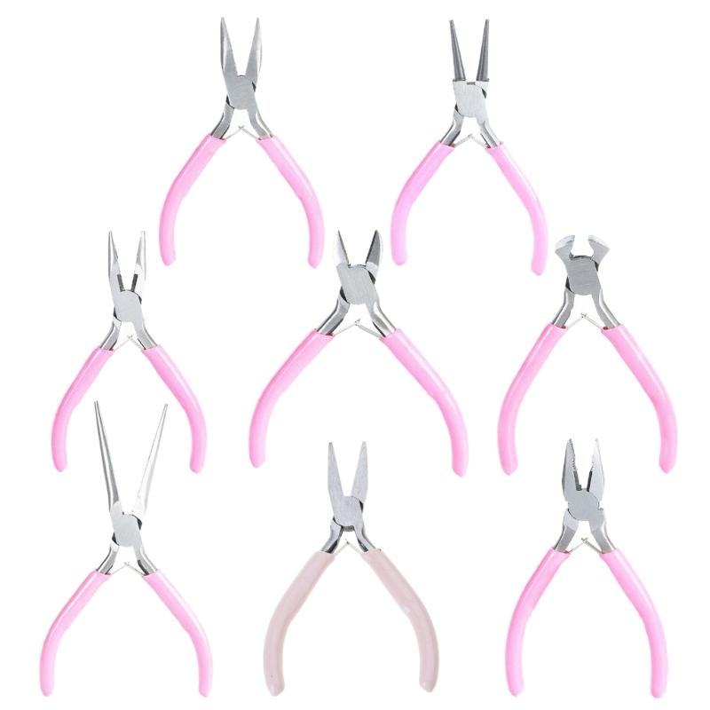 9 In 1 Jewelry Pliers Set Needle Nose Pliers Diagonal Round Nose Pliers for Crafting Jewellery Art Project for Repair