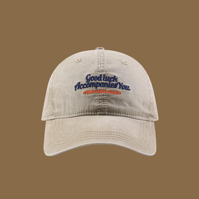 Fashion Letter Embroidery Vintage Wash Soft Crown Unisex Adjustable Daily Casual Baseball Cap