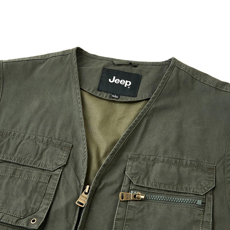 JEEP Men's Multi-Pocket Outdoor Casual Vest