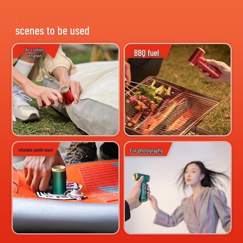 Kica Turbo Handheld Mini Fan: Portable Outdoor Jet Fan & USB Charging Hair Dryer