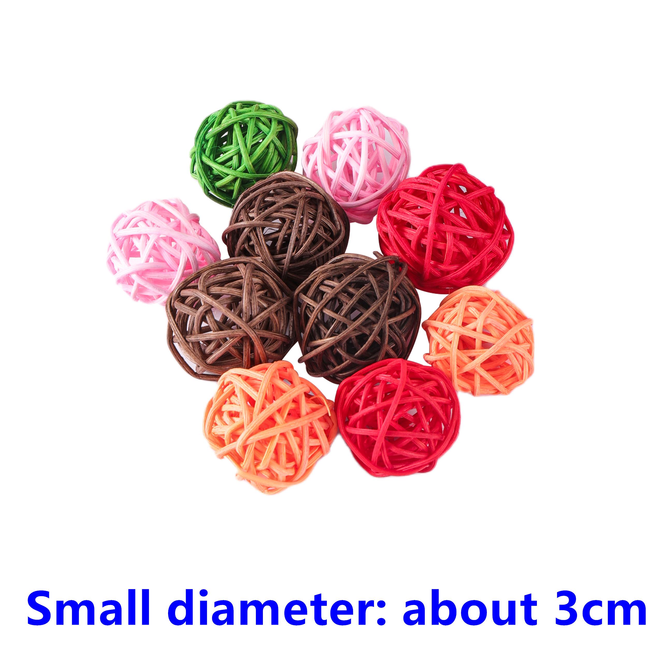 

Pet Bird Toys Chewing Toys Bird Rattan Ball Toy For Parrot Budgie Parakeet Cockatiel Chewing Playing Toys Parrot Cages Toys 5pcs