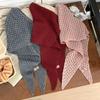 Neuer Gestrickter Schal Retro Mode Vielseitiger Dreiecksschal Taillenwickel T-Shirt Rock Dekorationen Häkeln Hohlmuster Schalwickel