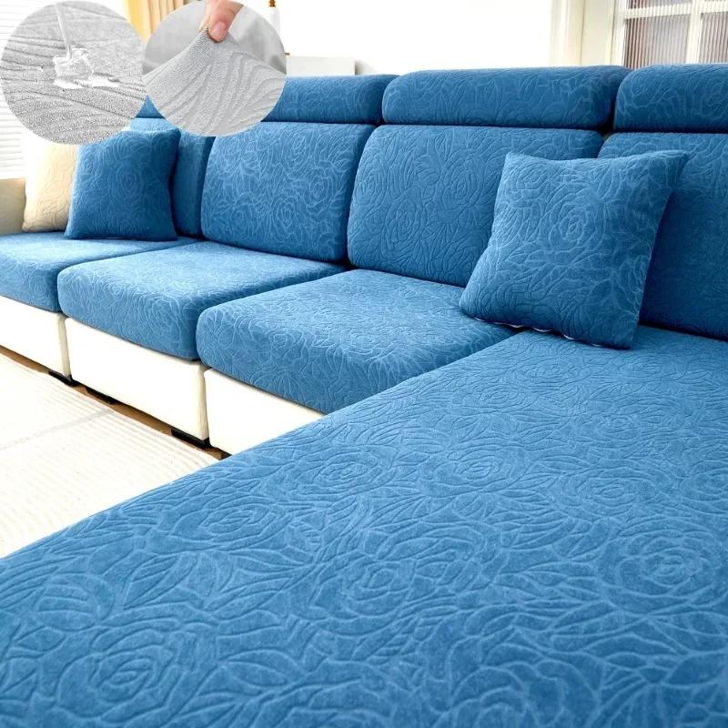 

Мягкий эластичный чехол для дивана из ткани, универсальный жаккардовый чехол для дивана в гостиную, ткань с защитой от царапин и скольжения, полный пакет Backrest S