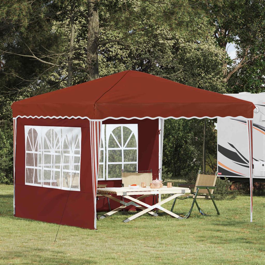 Pop Up Party Tent 288 X 288 X 245 Cm Terracotta Oxford Fabric