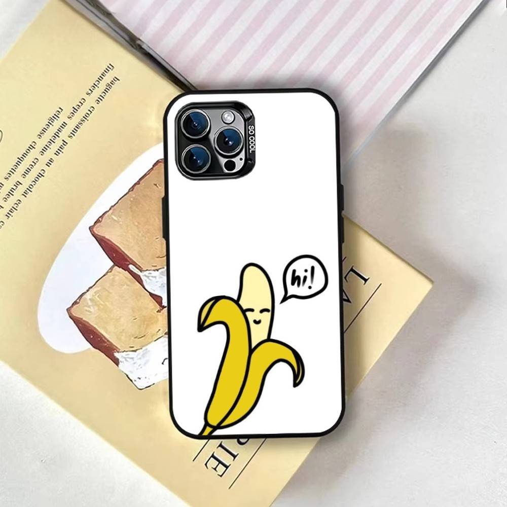 Banana Man Cute Phone Case For iPhone 17,16,15,14,13,12,11 Plus,Pro Max,XS,Colorful Silver Phone Case Funda Cover