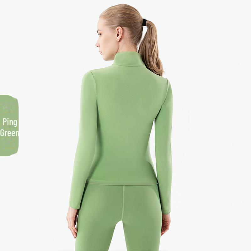 Women's Lulu Yoga Jacket: Quick-Dry, Long-Sleeve Sportswear for Autumn/Winter Fitness